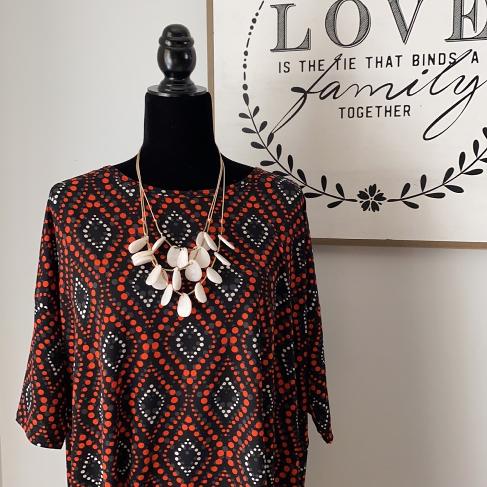 LuLa Roe Irma: Black, Red, White